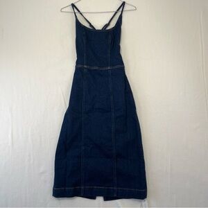 Reformation Crosley denim midi dress new with tags size 0